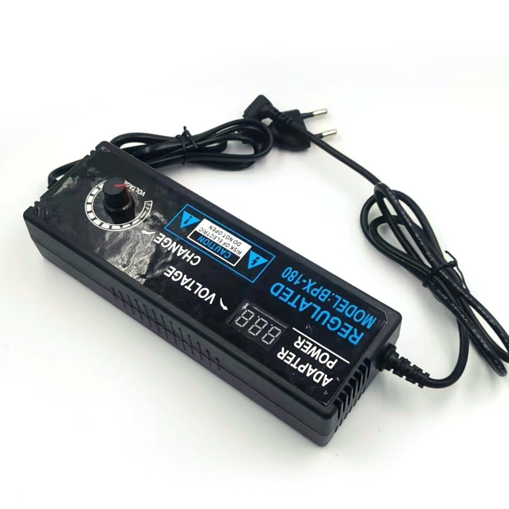 Adjustable Voltage Adapter 3-12V8A with Clear Display High Efficiency Power Supply 96W Rated Power