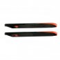 1 Pair FUNFLY 610mm Carbon Fiber Main Blade for 600 Class Helicopter