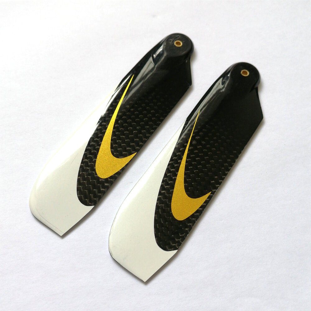 1pair 86mm Carbon Fiber Tail Blade for 550 Class RC Helicopter