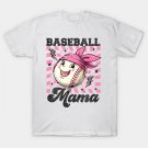 Baseball Coquette Bow Baseball Mom Mothers Day Baseball Mama T-Shirt Baseball Coquette Bow Baseball Mom Mothers Day Baseball Mama T-Shirt