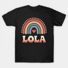 Lola Rainbow Grandma Cute Mothers Day Funny Lola T-Shirt Lola Rainbow Grandma Cute Mothers Day Funny Lola T-Shirt