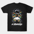 Building Block Messy Bun Mom Life Master Builder Mothers Day T-Shirt Building Block Messy Bun Mom Life Master Builder Mothers Day T-Shirt