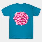Happy Women'S Day In Pink Retro Fonts T-Shirt Happy Women'S Day In Pink Retro Fonts T-Shirt