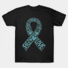 Ovarian Cancer Teal Awareness Ribbon Mother'S Day T-Shirt