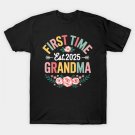 First Time Grandma Est 2025 Mother'S Day T-Shirt