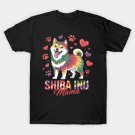 Funny Shiba Inu Mama Dog Mom Mama Tie Dye Women Mothers Day T-Shirt