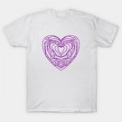 Purple Heart Shape T-Shirt