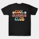 Groovy Cool Grandmas Club Funny Smile Mother'S Day T-Shirt