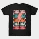 Checkered Mama Bolt Groovy Mother'S Day Mom T-Shirt