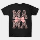 Mama Coquette Bow Groovy Pink Floral Mother'S Day Mom Life T-Shirt Mama Coquette Bow Groovy Pink Floral Mother'S Day Mom Life T-Shirt