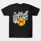 Softball Grammy Leopard Ball Mother'S Day T-Shirt
