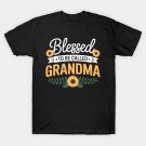 Mothers Day Blessed To Be Called Grandma Sunflower T-Shirt