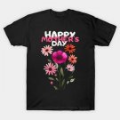 Cheerful Mother'S Day Card With Colorful Floral Bouquet T-Shirt