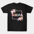Mother'S Day Floral Mama Coquette Bow Mama Flower T-Shirt