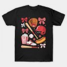 Baseball Mom Coquette Bow Mother'S Day Women Baseball Mama T-Shirt Baseball Mom Coquette Bow Mother'S Day Women Baseball Mama T-Shirt
