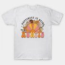 Happiness Is Being Auntie, Mom Life, Mama Grandma To Be, Floral Grandma, Mothers Day T-Shirt Happiness Is Being Auntie, Mom Life, Mama Grandma To Be, Floral Grandma, Mothers Day T-Shirt