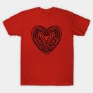 Black Heart Shape Valentine Day T-Shirt Black Heart Shape Valentine Day T-Shirt