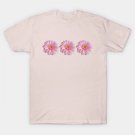 Three Pink Gerberas For Mothers Day T-Shirt Three Pink Gerberas For Mothers Day T-Shirt