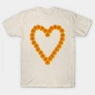 Orange Marigold Heart For Mothers Day T-Shirt Orange Marigold Heart For Mothers Day T-Shirt