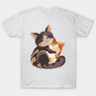 Cat And Kitten Hugging T-Shirt