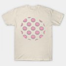 Prism Pink Round Happy Face With Smile Pattern T-Shirt