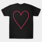 Viva Magenta Heart Line Art Pantone Color Of The Year 2023 T-Shirt Viva Magenta Heart Line Art Pantone Color Of The Year 2023 T-Shirt