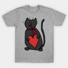 Cute Cat Holding Your Love Heart On Valentines Day T-Shirt Cute Cat Holding Your Love Heart On Valentines Day T-Shirt