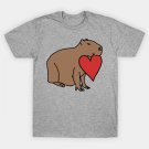 Capybara With Love Heart For Valentines Day T-Shirt Capybara With Love Heart For Valentines Day T-Shirt