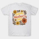 Happy Mother¡¯S Day ¨C Vintage Floral Greeting T-Shirt