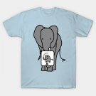 Animals Self Portrait Cute Elephant Rainbow T-Shirt Animals Self Portrait Cute Elephant Rainbow T-Shirt