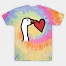 Portrait Of A Goose Stealing A Heart On Valentines Day T-Shirt Portrait Of A Goose Stealing A Heart On Valentines Day T-Shirt
