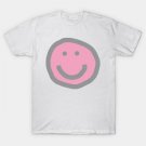 Prism Pink Round Happy Face With Smile T-Shirt