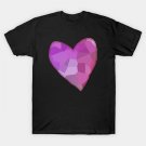 Purple Mosaic Heart T-Shirt