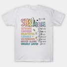 She Is Mom, Flower Mom, Blessed Mom, Mom Life, Retro Mama Quotes, Mother'S Day T-Shirt