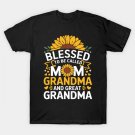 Blessed To Be Called Mom Grandma Great Grandma T-Shirt