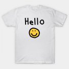 Hello With Smiley Face T-Shirt Hello With Smiley Face T-Shirt