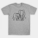 Little Elephant And Big Elephant For Kids Outline T-Shirt Little Elephant And Big Elephant For Kids Outline T-Shirt