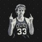 larry bird MIDDLE FINGER Retro 90s T-Shirt