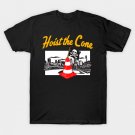 Hoist The Cone - Pittsburgh Pirates - Jolly Roger - Pittsburgh Skyline T-Shirt