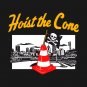 Hoist The Cone - Pittsburgh Pirates - Jolly Roger - Pittsburgh Skyline T-Shirt