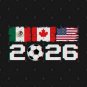 Glitched United 2026 Cup - North America Emblem Part 2 T-Shirt