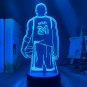 Sport Basketball 3d Lamp Kobe Bryant Nightlight Colorful LED Light