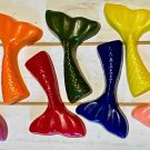 Set 12 Sea Ocean Mermaid Tails Coloring Crayons Birthday Christmas Party Gift