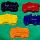 Set 15 Dump Truck Construction Coloring Crayons Birthday Christmas Party Gift-Blue Red Orange