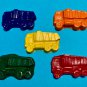 Set 15 Dump Truck Construction Coloring Crayons Birthday Christmas Party Gift-Blue Red Orange