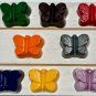 Set 20 Butterfly Coloring Crayons Insects Bugs Birthday Party Gift-Nature