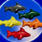 Set 10 Sharks Ocean Coloring Crayons-Birthday Party Gift-Any Gift