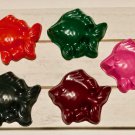 Set 11 Goldfish Aquatic Sea Coloring Crayons-Birthday Any Gift-Fish Bowl