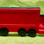 Large Tractor Trailer Semi-Truck Scarlet-Blue Green-Yellow Green Coloring Crayon-Birthday B