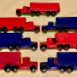 Large Semi-Truck Tractor Trailer Layered Blue-Red Orange-Yellow Green Coloring Crayon Birthday